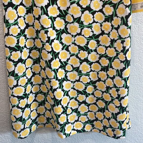 NEW Diane Von Furstenberg x Target 90's Shift Yellow Poppy Mini Dress Size 6 - Picture 4 of 9